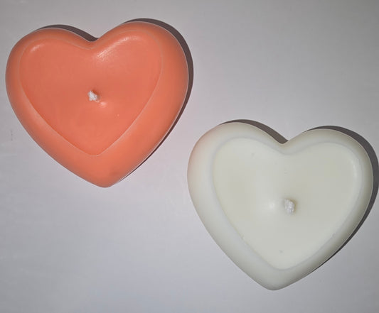 3D Heart Shaped Candles - Set of 2
