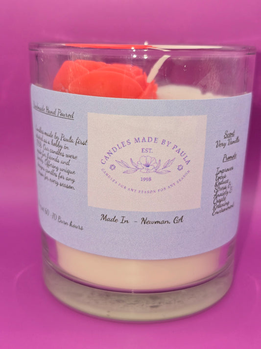 Glass Jars 100% Soy Wax 10 oz