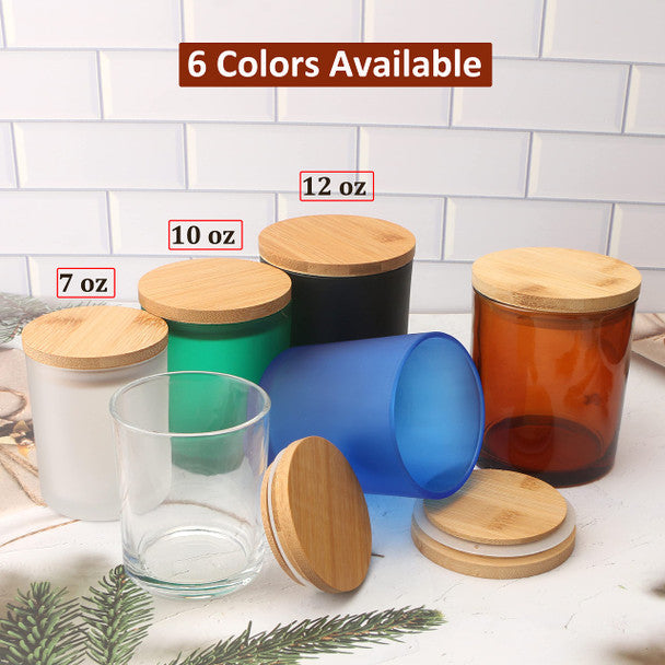 Glass Jars 100% Soy Wax 10 oz