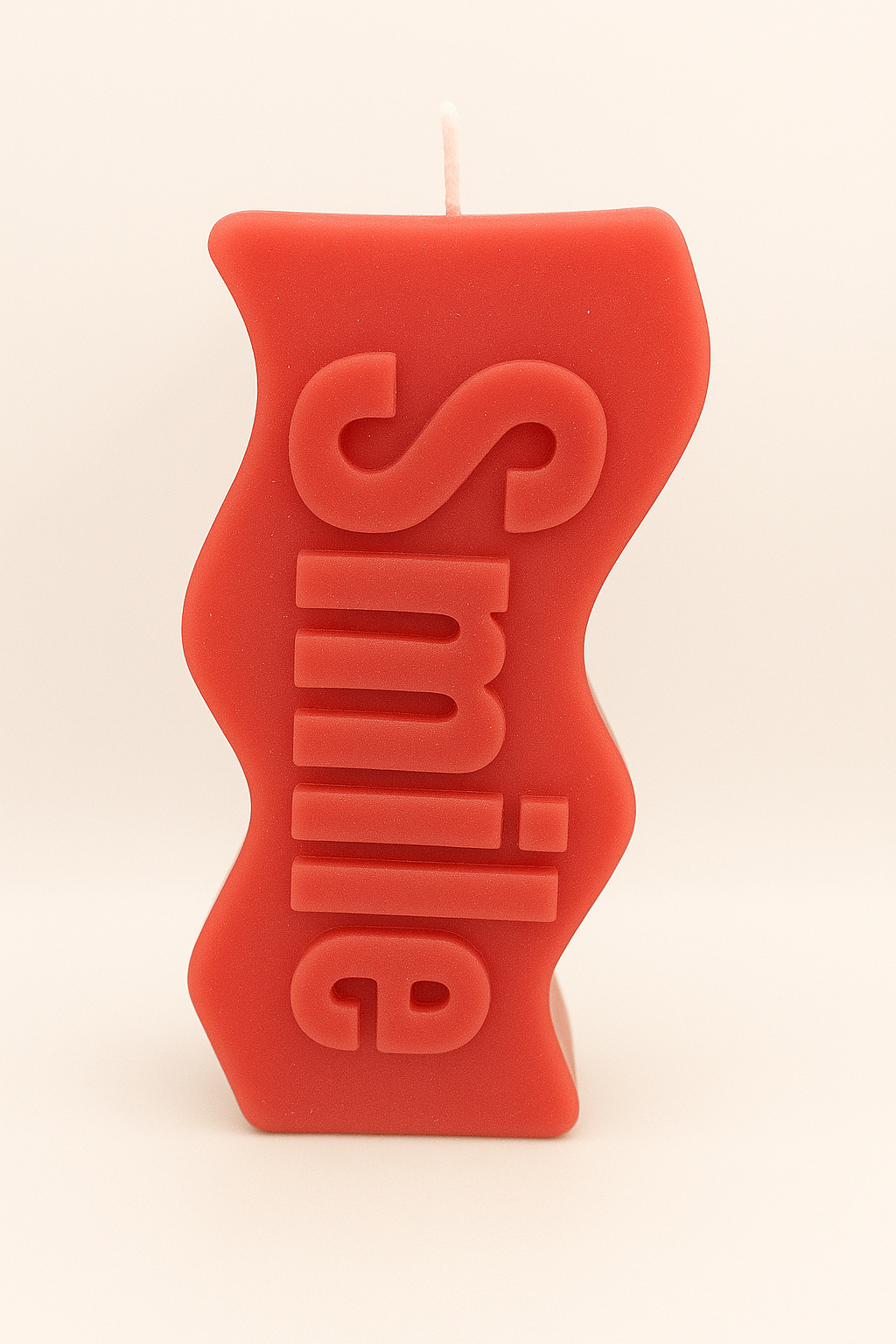 Large "Smile" Specialty Slogan Candle