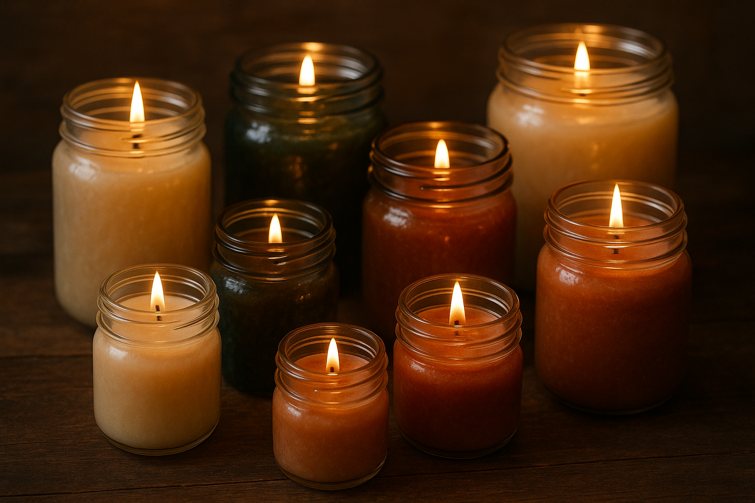 Candles In Jars