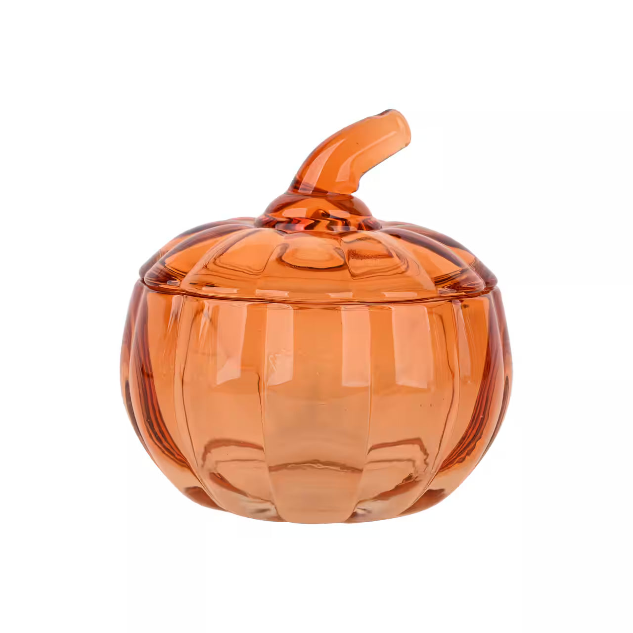 Glass Pumpkin Jar Candle