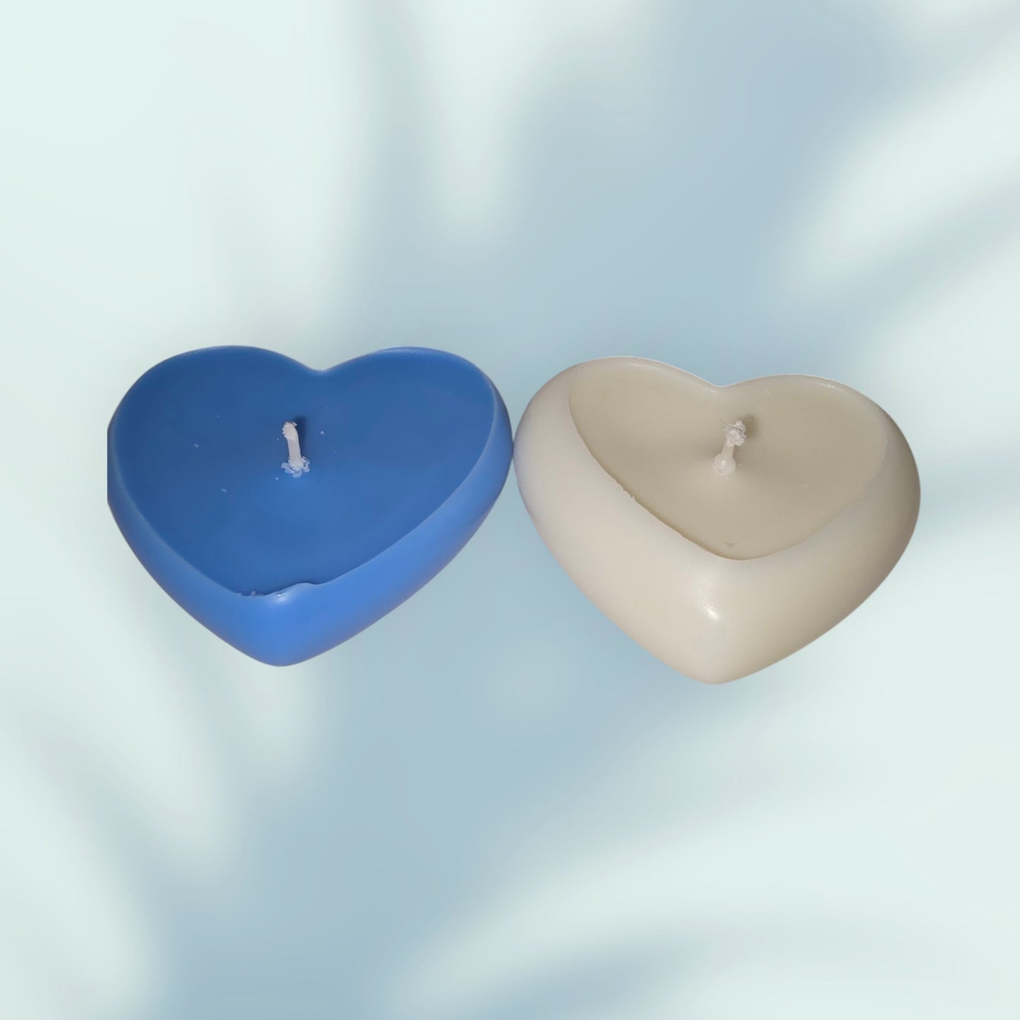 3D Heart Shaped Candles - Set of 2