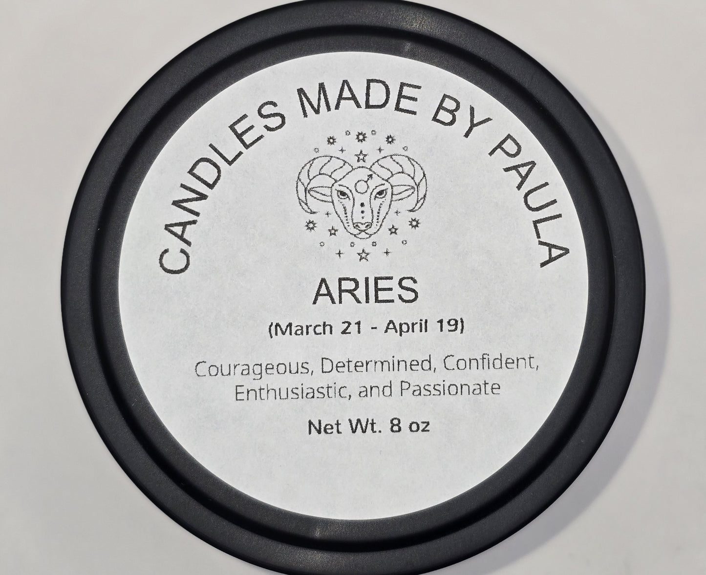 Aromatherapy - Aries (♈) Zodiac Candle - 8 oz