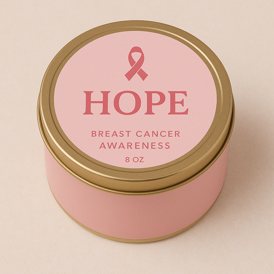 💕 Breast Cancer Awareness Candle "Hope"