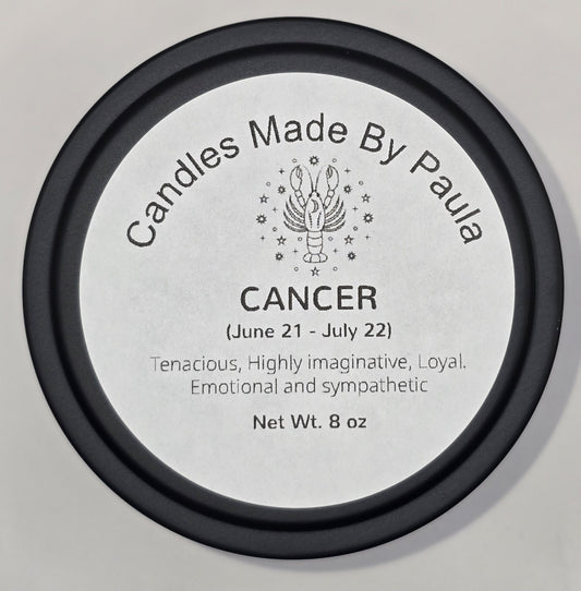 Aromatherapy - • Cancer (♋) Zodiac Sign Candle - 8 oz