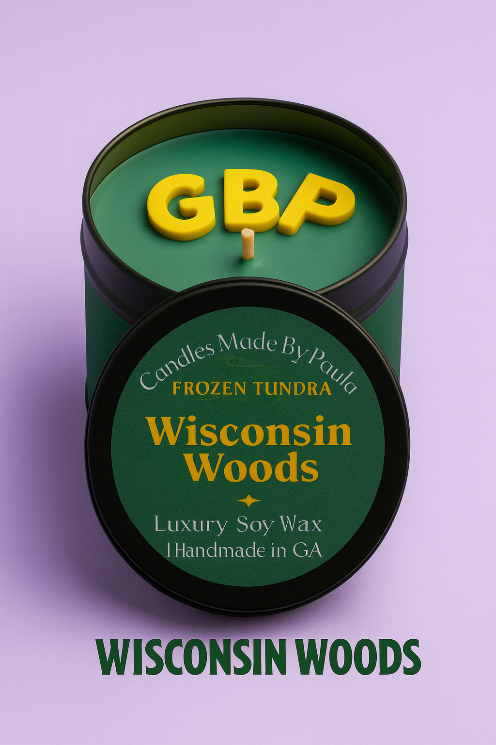 🟢 Frozen Tundra – “Lambeau Pine” Signature Scent (8 oz Tin)