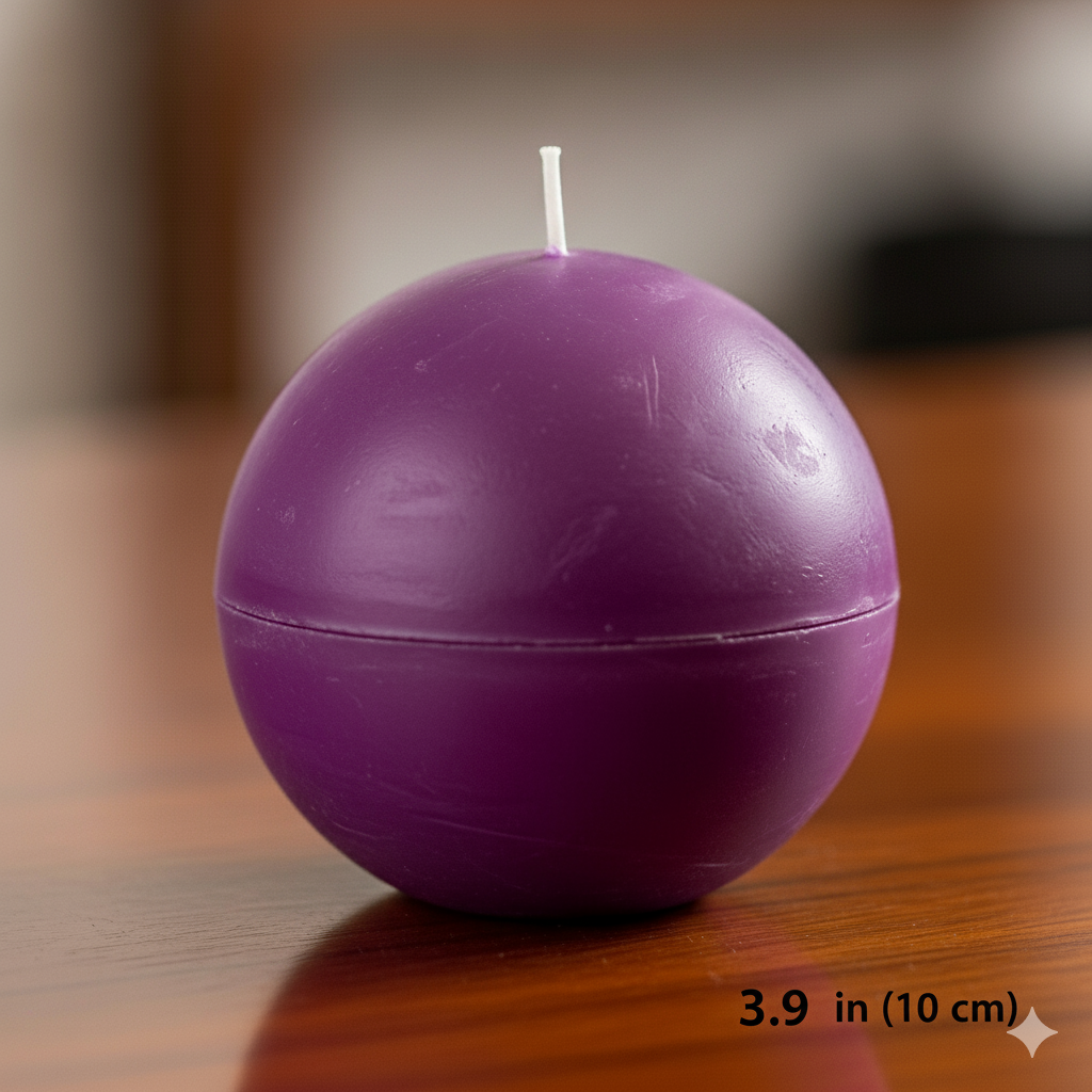 Large Ball Candle 3.9 inches