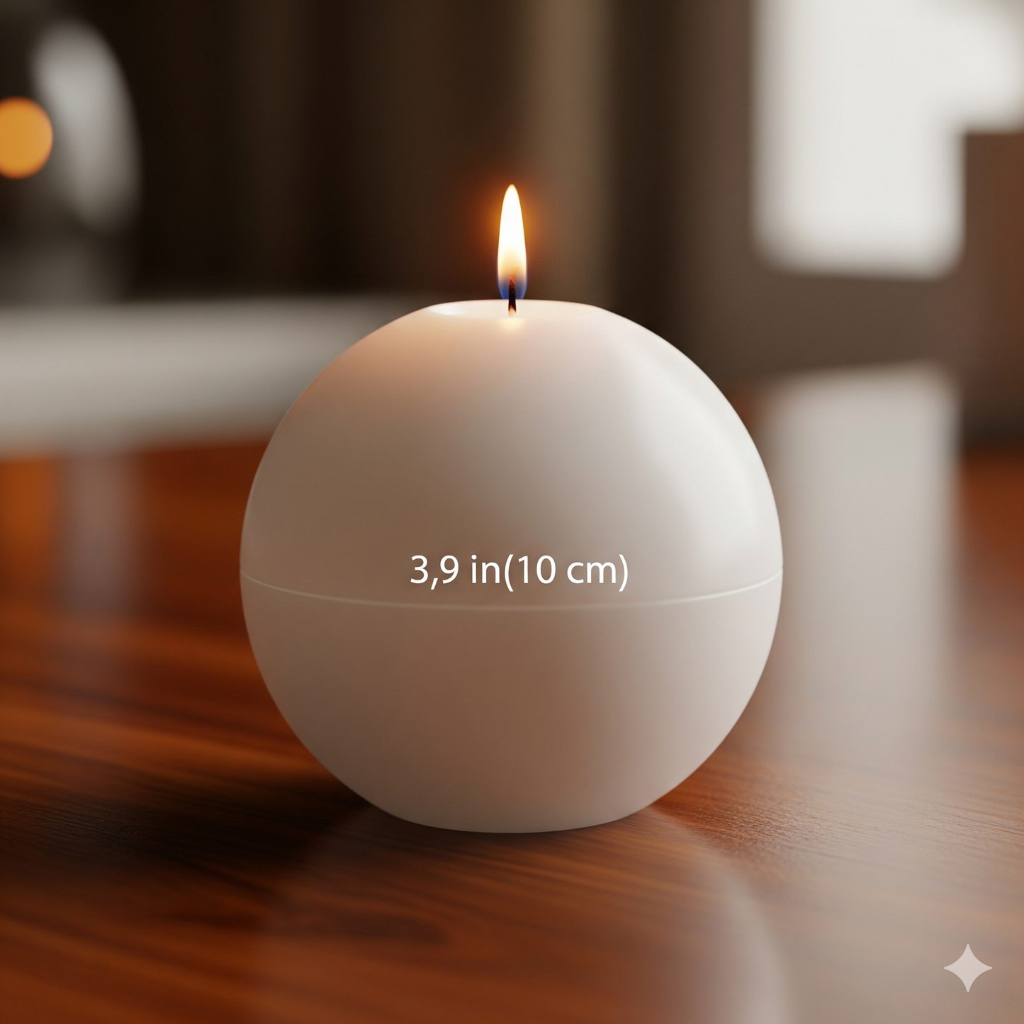 Large Ball Candle 3.9 inches