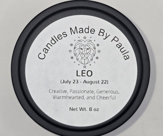 Aromatherapy - • Leo (♌)   Zodiac Sign Candle - 8 oz