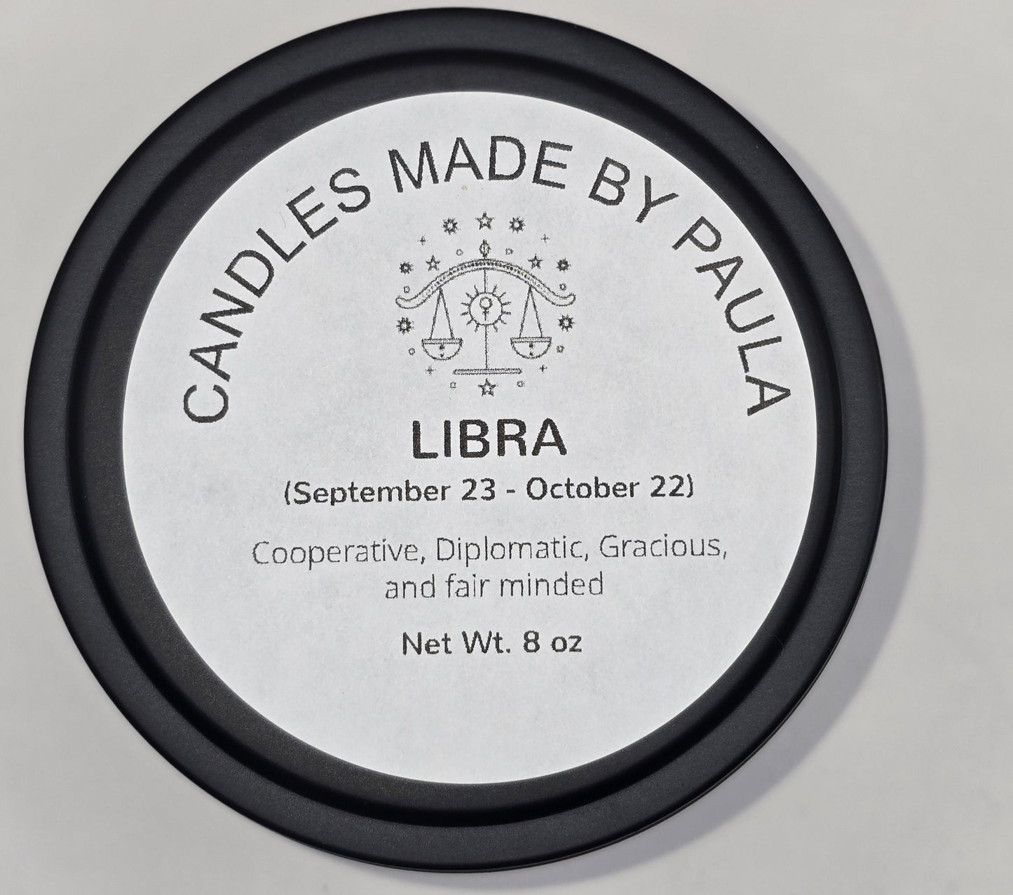 Aromatherapy - •	Libra (♎) Zodiac Candle - 8 oz