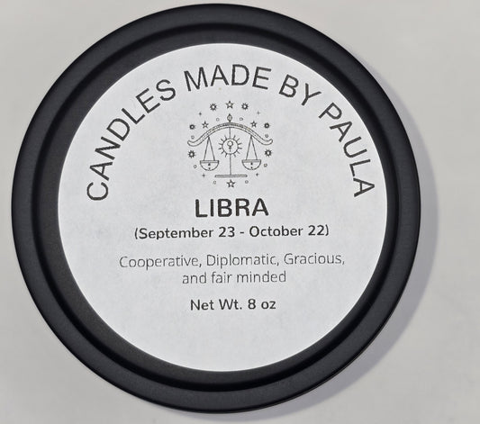 Aromatherapy - •	Libra (♎) Zodiac Candle - 8 oz