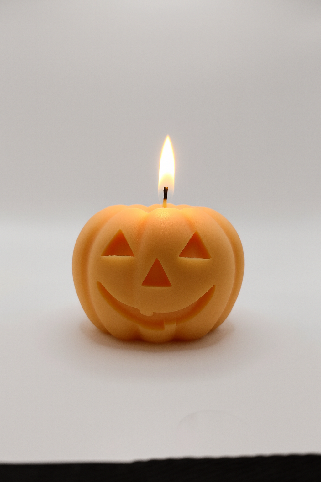 2 pc Halloween Pumpkin Candle Set – 3D Stackable & Single Pumpkin