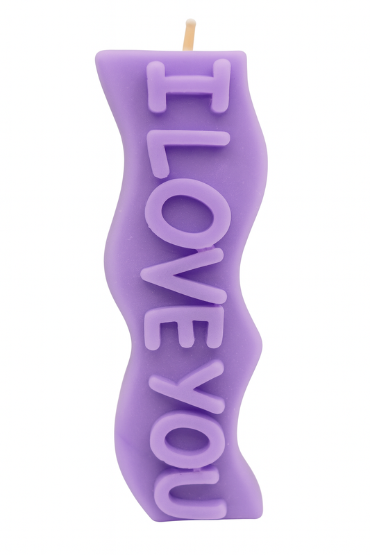 "I Love You" Specialty Slogan Candle