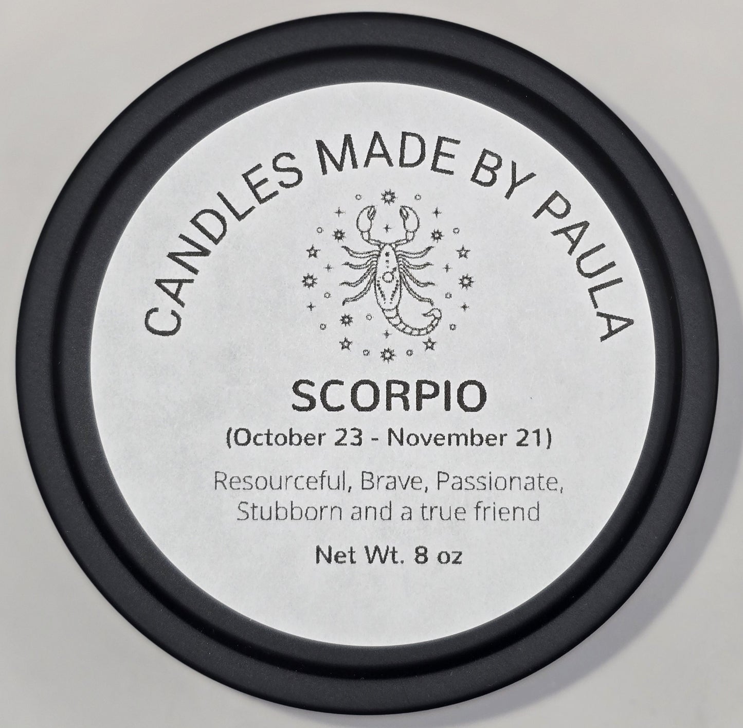 Aromatherapy - •	Scorpio (♏)Zodiac Sign Candle - 8 oz
