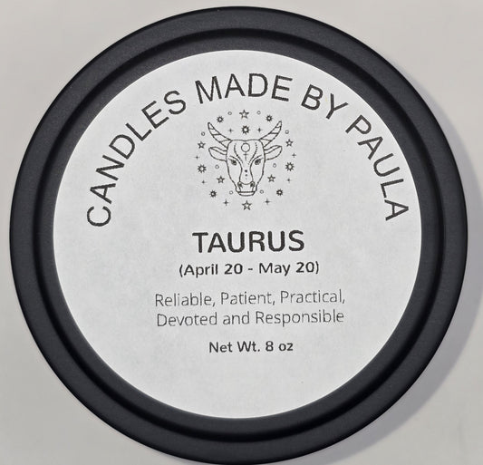 Aromatherapy - •	Taurus (♉)  Zodiac Sign Candle