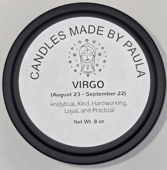Aromatherapy - •	Virgo (♍) Zodiac Candle - 8 oz