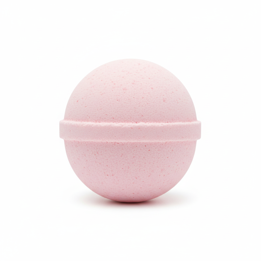 Grapefruit Bath Bomb fizzing in water with bright citrus scent for energizing bath experience